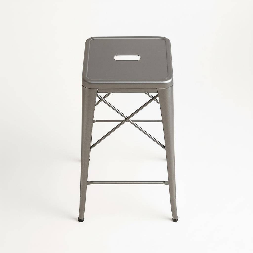 BS029-K/D Metal Bar Stool - Top Seat Detail View