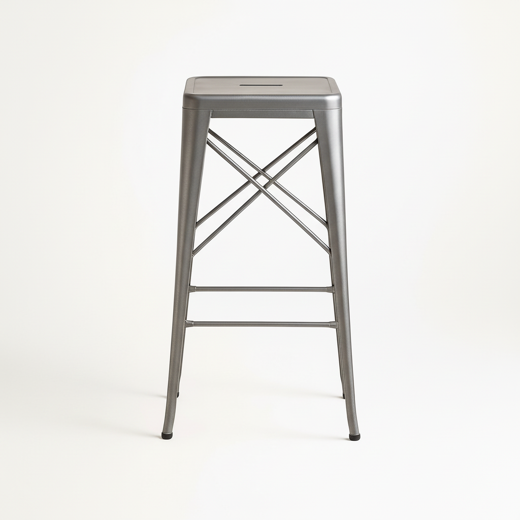 Metal Bar Stool 76cm - Premium Product Photo