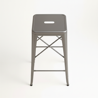 BS029-K/D Metal Bar Stool - Top Seat Detail View